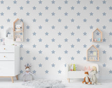 Load image into Gallery viewer, Star Wall Decals – Set of 25 Stars | Nursery Wall Stickers | Removable Wall Decor | Kids Room &amp; Nursery Wallpaper Look | Stars Decor 664LU