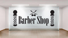 Load image into Gallery viewer, Barber Wall Decal, Barber Wall Decal, Barbershop Wall Decor, Custom Decals Razor Wall Art, Barber Shop Wall Decal, Hair Salon Wall Art 674LU