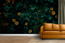 Load image into Gallery viewer, Green Botanical Wallpaper / Leaf Peel and Stick Wall Mural / Removable Nature Wall Art / Tropical Plant Wallpaper / Foliage Room Decor