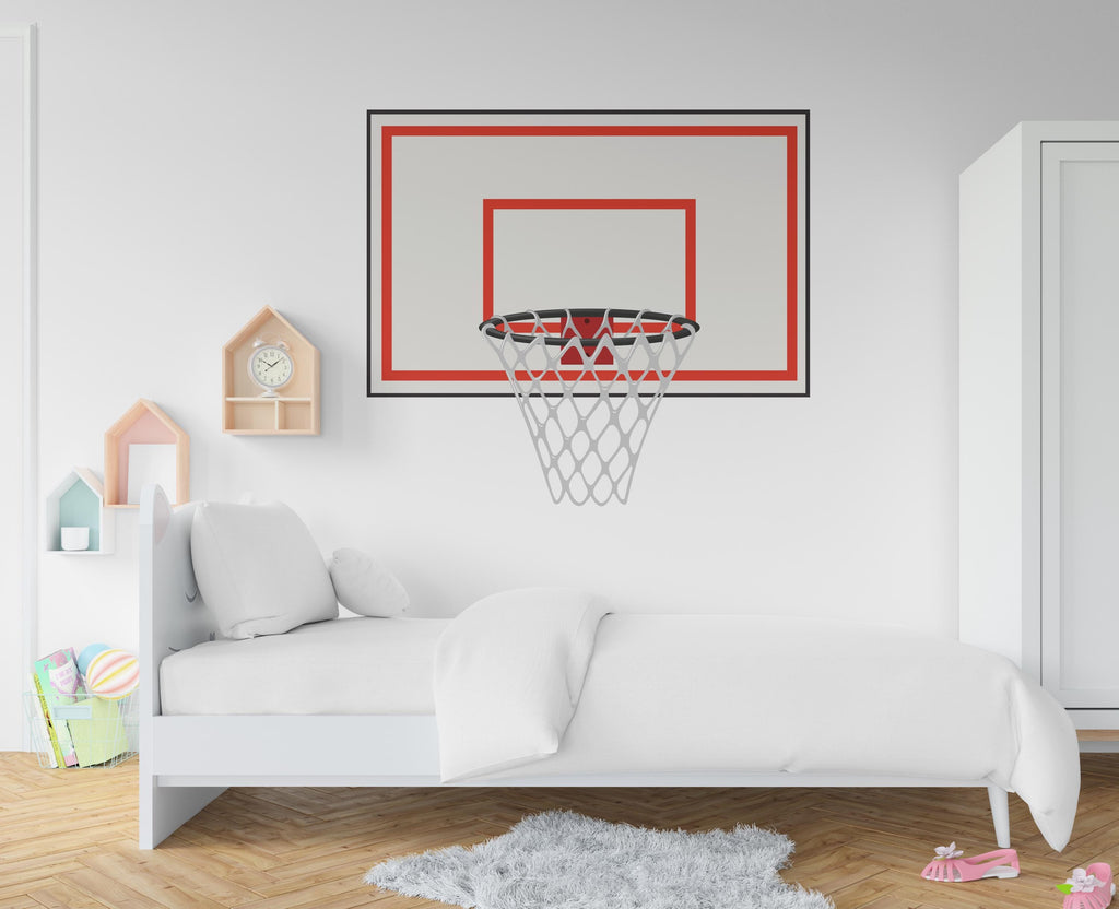 Basketball Hoop wall decal Hoop wall art Sport Wall Decal Kids Decal Basketball Gifts wall Vinyl Wall Sticker Boy Room 697RS
