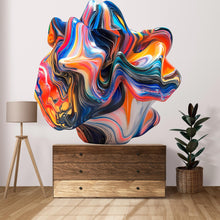 Load image into Gallery viewer, Abstract Wall Decal / Modern Artistic Wall Sticker / Contemporary Peel and Stick Mural / Geometric Removable Wall Art / Colorful Abstract