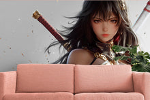Load image into Gallery viewer, Anime Girl Wall Mural – Samurai Warrior Wall Art, Fantasy Female Wallpaper, Japanese Katana Girl Poster, Large Anime Decor for Home