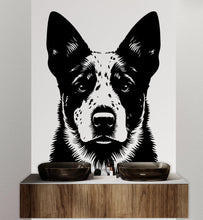 Load image into Gallery viewer, Blue heeler Dog wall decal Dog decor Dog kids Dog wall art Decal Dog Lover Animals Dog Wall Bathroom Wall Decals Stickers Vinyl 114DE