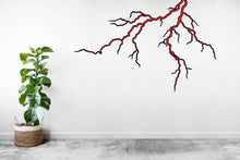 Load image into Gallery viewer, Thunder Bolt Wall mural decals decor, Lightning strike wall decal, Lightning bolt wall decal sticker, Nature storm wall vinyl decal 672RS