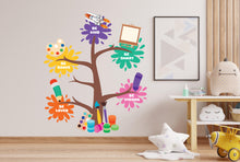 Load image into Gallery viewer, Kids School Tree Wall Decal, Tree wall decals for school, Kids wall decal school, school wall decor, classroom wall decor 675RS