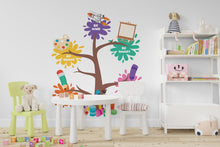 Load image into Gallery viewer, Kids School Tree Wall Decal, Tree wall decals for school, Kids wall decal school, school wall decor, classroom wall decor 675RS