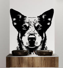 Load image into Gallery viewer, Blue heeler Dog wall decal Dog decor Dog kids Dog wall art Decal Dog Lover Animals Dog Wall Bathroom Wall Decals Stickers Vinyl 115DE