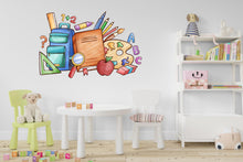 Load image into Gallery viewer, Library ABC Wall Art Decal, Library Wall Decal, Education Decals, Kids Room, Reading room, Nurseries, School, Kids Gifts, Dorm Room 677LU