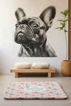 Load image into Gallery viewer, French Bulldog Wall Decal – Monochrome Dog Vinyl Sticker for Pet Lovers – Peel and Stick Animal Mural – Cute Frenchie Wall Art