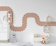 Load image into Gallery viewer, Tire Track Wall Decal Highway Vinyl Sticker Tire Marks Track Wall Decor Kids Playroom Boys Room Wall Art Bedroom Sticker 683RS