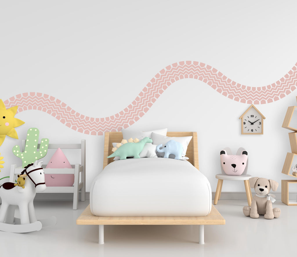 Tire Track Wall Decal Highway Vinyl Sticker Tire Marks Wall Decor Kids Playroom Boys Room Wall Art Automotive Bedroom Mural Sticker 684RS