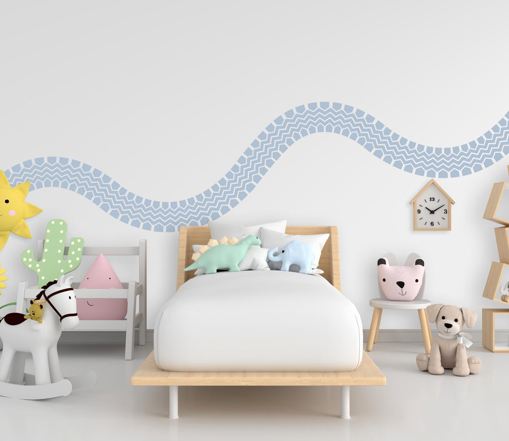 Tire Track Wall Decal Highway Vinyl Sticker Tire Marks Wall Decor Kids Playroom Boys Room Wall Art Automotive Bedroom Mural Sticker 684RS