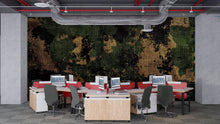 Load image into Gallery viewer, Grunge Camo Wall Mural – Army Camouflage Gym Wallpaper – Industrial Fitness Decor – Peel and Stick or Non-Woven Wall Mural