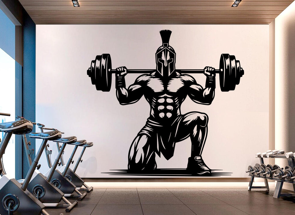 Spartan Gym Wall Decor Ancient Fitness Wall Art Skull Gym Wall Decals Spartan Wall Decal Crossfit Gifts Home Gym Wall Sticker Gym 720RS
