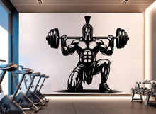 Load image into Gallery viewer, Spartan Gym Wall Decor Ancient Fitness Wall Art Skull Gym Wall Decals Spartan Wall Decal Crossfit Gifts Home Gym Wall Sticker Gym 720RS