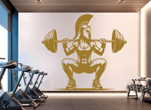 Load image into Gallery viewer, Spartan Girl Gym Wall Decor Ancient Fitness Wall Art Skull Gym Wall Decals Spartan Wall Decal Crossfit Gifts Home Gym Wall Sticker Gym 721RS