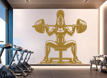 Load image into Gallery viewer, Spartan Girl Gym Wall Decor Ancient Fitness Wall Art Skull Gym Wall Decals Spartan Wall Decal Crossfit Gifts Home Gym Wall Sticker Gym 722RS