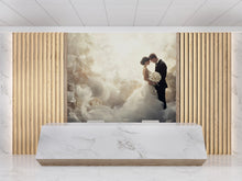 Load image into Gallery viewer, Custom Wedding Wall Mural with Names &amp; Date – Romantic Floral Backdrop, Personalized Wedding Gift, Elegant Photo Wall Decor