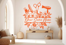 Load image into Gallery viewer, Hair Stylist wall decor Hairdresser Salon Manicure Hair Hairdresser Women Girl Room Gifts Her Vinyl Wall Art Decals Kids Stickers 725RS