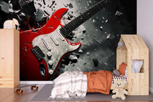 Load image into Gallery viewer, Music Lover Wall Art | Vinyl Record Mural or Music Notes Wallpaper | Gift for Musician | Studio, Office or Bedroom Decor | Custom Sizes