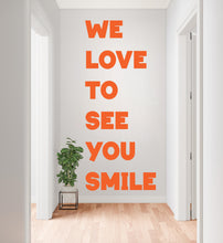 Load image into Gallery viewer, Dental wall decor Smile Dental Stickers Dental Clinic Wall Decal Door Wall Sticker Dental Clinic Wall Décor Tooth wall decal Art 695RS