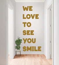 Load image into Gallery viewer, Dental wall decor Smile Dental Stickers Dental Clinic Wall Decal Door Wall Sticker Dental Clinic Wall Décor Tooth wall decal Art 695RS