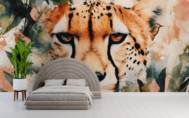 Cheetah Wall Mural for Nursery – Jungle Safari Animal Wallpaper for Baby Room – Bold Wildlife Decor – Baby Shower Gift Idea