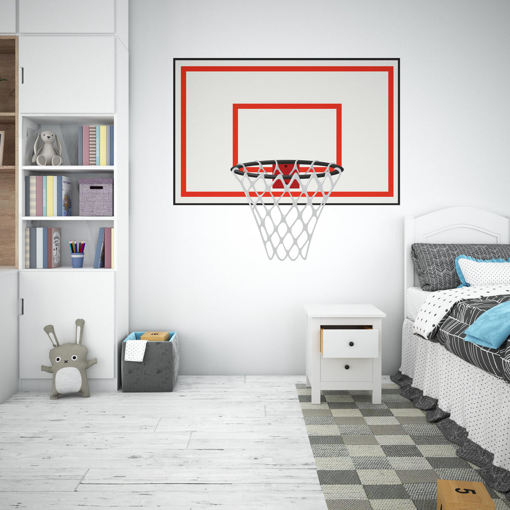 Basketball Hoop wall decal Hoop wall art Sport Wall Decal Kids Decal Basketball Gifts wall Vinyl Wall Sticker Boy Room 697RS