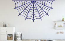 Load image into Gallery viewer, Spider web wall decal Spider web wall sticker Nursery kids room decor Halloween funny scary vinyl art decor Halloween Spooky web 114DE