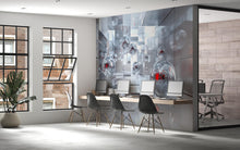 Load image into Gallery viewer, 3D Futuristic Mirror Sphere Office Mural - Modern Abstract Decor - Stylish Wall Art for Home Office, Study, Business Spaces - Unique Birthda