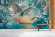 Load image into Gallery viewer, 3D Soaring Birds Wall Mural - Modern Nature-Inspired Wall Art - Luxury Home Decor - Stylish Gift for Birthdays or Holidays