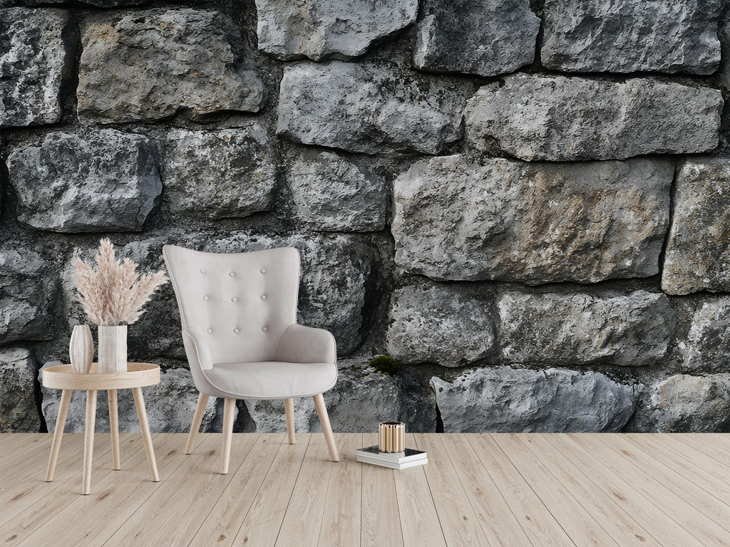 3D Stone Texture Wall Mural - Modern Rustic Wall Art - Stylish Home Decor for Birthdays or Holidays