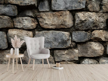 Load image into Gallery viewer, 3D Stone Wall Texture Mural - Modern Rustic Wall Art - Stylish Home Decor Gift for Birthdays, Holidays, or Housewarming