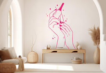 Load image into Gallery viewer, Elegant Nail Studio Wall Decal | Modern Manicure Salon Decor | Vinyl Sticker for Beauty Saloon | Professional Nail Art Design 746RS