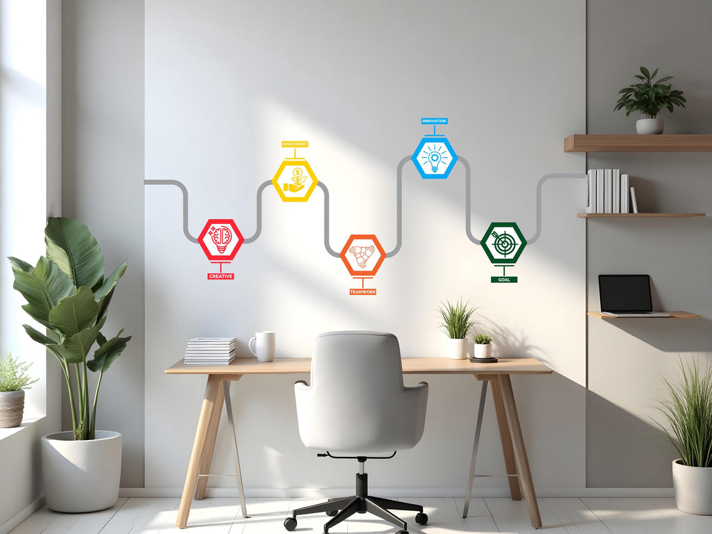 Core Value Wall Decal, Business Office Wall Decal, Marketing Office Wall Decor, Success Office Decals, Office Wall Art, Office Art