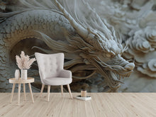 Load image into Gallery viewer, 3D Dragon Wall Mural - Mythical Creature Art for Modern Home Decor - Stylish Gift for Birthdays, Holidays, or Unique Interiors