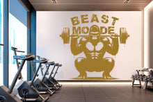 Load image into Gallery viewer, Gorilla Beast Mode Gym Wall Decor Lion Fitness Wall Art Gym Wall Decals Gorilla Wall Decal Crossfit Gifts Home Gym Wall Sticker Gym 748RS