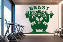 Load image into Gallery viewer, Gorilla Beast Mode Gym Wall Decor Lion Fitness Wall Art Gym Wall Decals Gorilla Wall Decal Crossfit Gifts Home Gym Wall Sticker Gym 748RS
