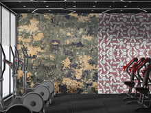 Load image into Gallery viewer, Digital Camo Wall Mural – Army Camouflage Wallpaper for Gym or Office – Military Style Accent Wall – Peel and Stick or Non-Woven