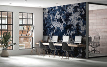 Load image into Gallery viewer, Blue Camo Wall Mural – Urban Digital Camouflage Wallpaper – Industrial Office or Gaming Room Decor – Peel and Stick or Non-Woven