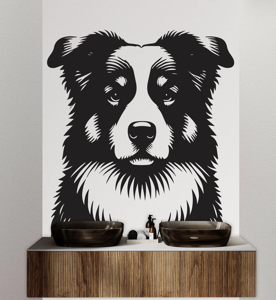 Dog wall decal Dog decor Dog kids Dog wall art Decal Dog Lover Animals Dog Wall Bathroom Wall Decal Stickers 120DE