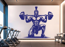 Load image into Gallery viewer, Spartan Gym Wall Decor Ancient Fitness Wall Art Skull Gym Wall Decals Spartan Wall Decal Crossfit Gifts Home Gym Wall Sticker Gym 720RS