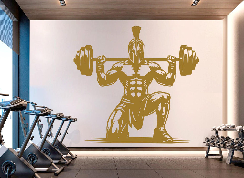 Spartan Gym Wall Decor Ancient Fitness Wall Art Skull Gym Wall Decals Spartan Wall Decal Crossfit Gifts Home Gym Wall Sticker Gym 720RS