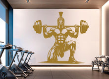 Load image into Gallery viewer, Spartan Gym Wall Decor Ancient Fitness Wall Art Skull Gym Wall Decals Spartan Wall Decal Crossfit Gifts Home Gym Wall Sticker Gym 720RS
