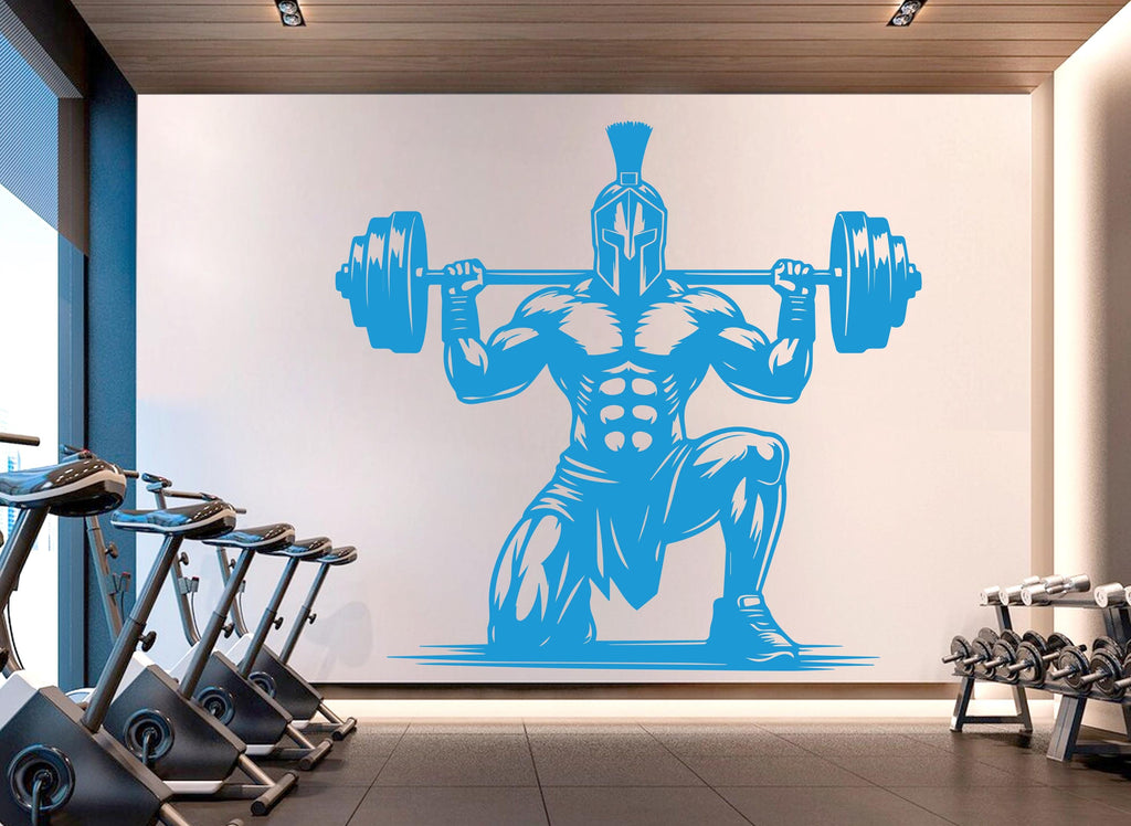 Spartan Gym Wall Decor Ancient Fitness Wall Art Skull Gym Wall Decals Spartan Wall Decal Crossfit Gifts Home Gym Wall Sticker Gym 720RS