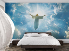 Load image into Gallery viewer, Jesus Christ Wall Mural - Heaven Wall Decor - Christian Bedroom Art - Spiritual Wall Art - Religious Gift for Holidays and Birthdays