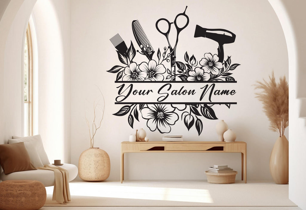 Hair Stylist wall decor Hairdresser Salon Manicure Hair Hairdresser Women Girl Room Gifts Her Vinyl Wall Art Decals Kids Stickers 725RS