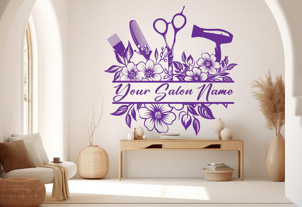 Hair Stylist wall decor Hairdresser Salon Manicure Hair Hairdresser Women Girl Room Gifts Her Vinyl Wall Art Decals Kids Stickers 725RS