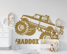 Load image into Gallery viewer, Monster Truck Vinyl Wall Decal, Nursery Car Sticker