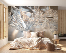Load image into Gallery viewer, 3D Crystal Shards Bedroom Mural - Modern Abstract Wall Art - Luxury Bedroom Decor - Unique Gift for Birthday or Holiday